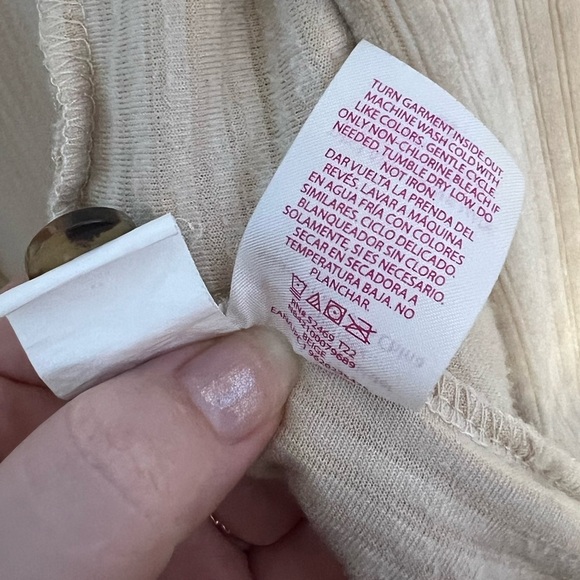 No Boundaries NOBO Women’s Tan Beige Button Front Corduroy Shirt Size XXL (19) - Picture 8 of 8